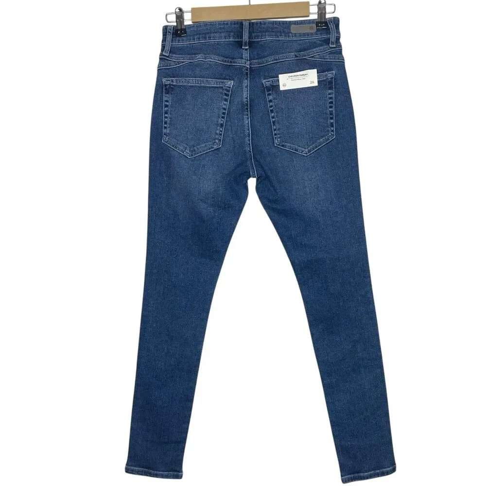 AG Adriano Goldschmied Jeans Womens 26 Blue High Rise Farrah Skinny Ankle NWT